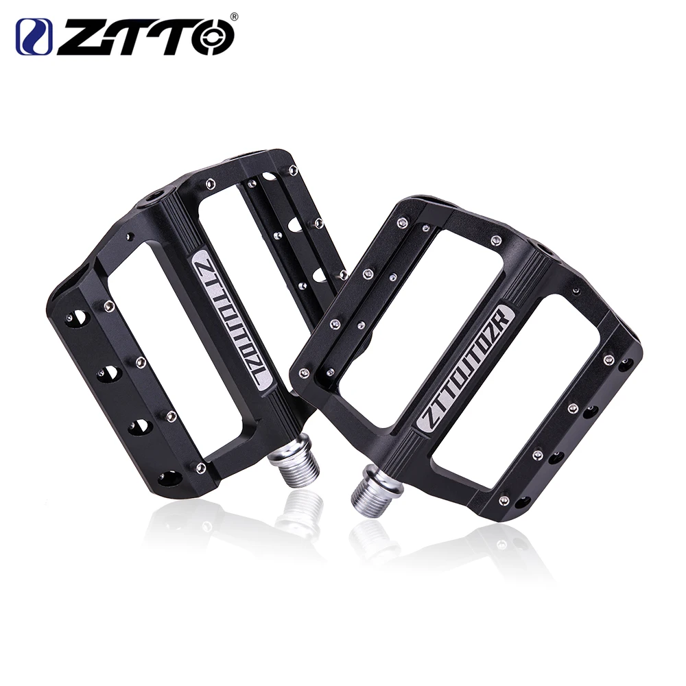 ZTTO MTB подшипники CNC противоскользящая педаль алюминиевый сплав плоская дорожный