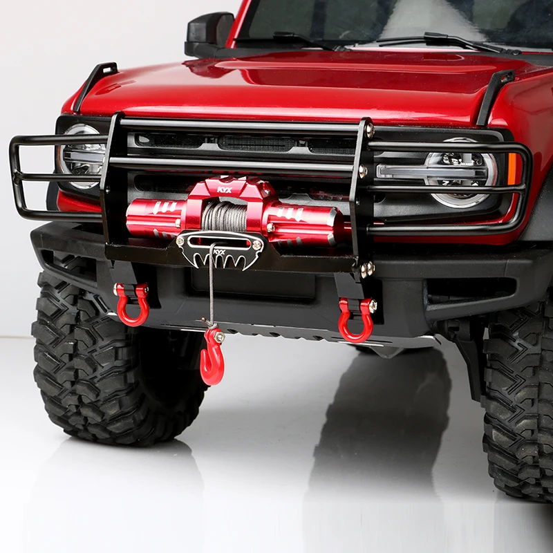 Фото KYX гоночный Сплав передний бампер аксессуары для 1/10 RC Crawler Car Traxxas TRX4 2021 Bronco KYX гоночный Сплав передний бампер аксессуары для 1/10 RC Crawler Car Traxxas TRX4 2021 Bronco