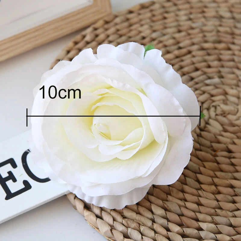 

10 Pcs Artificial Silk Flower Rose Peony Head DIY Floral Flower Wall Wedding Decoration Wreath Flower Ball Background Decoration