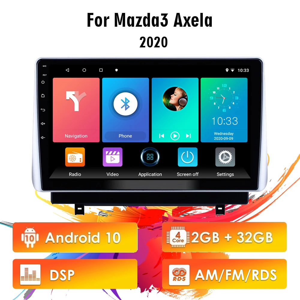 

Easteregs For Mazda 3 Axela 2020 2 din android 10 RDS DSP Car Radio Stereo WIFI GPS Navigation Multimedia Player Head Unit