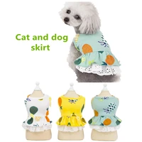 pineapple dress for pet cat cute cat and pet cat clothespuppy clothes chilling summer kitten kedi dog andcat costume cute