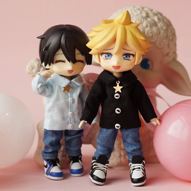 Кукла Ob11 футболка с длинным рукавом 1/12 BJD детская одежда красивым узлом поросенок