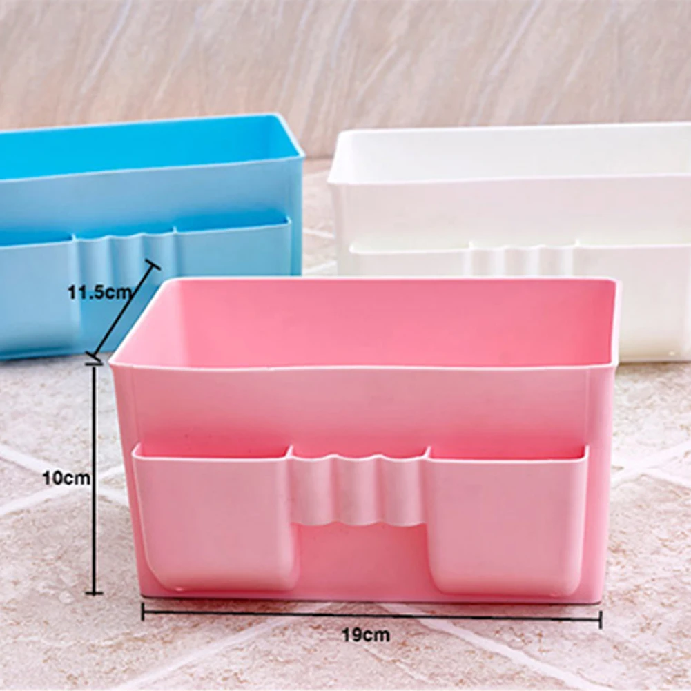 Plastic Makeup Storage Box Cosmetics Desk Office Skincare Case Lipstick Sundries Jewelry Organizer | Дом и сад