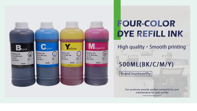 Plavetink 500 мл бутылки цветной струйный принтер комплекты для заправки чернил для Brother LC123 LC223 LC65 LC75 LC3219 СНПЧ бак заправка картриджа