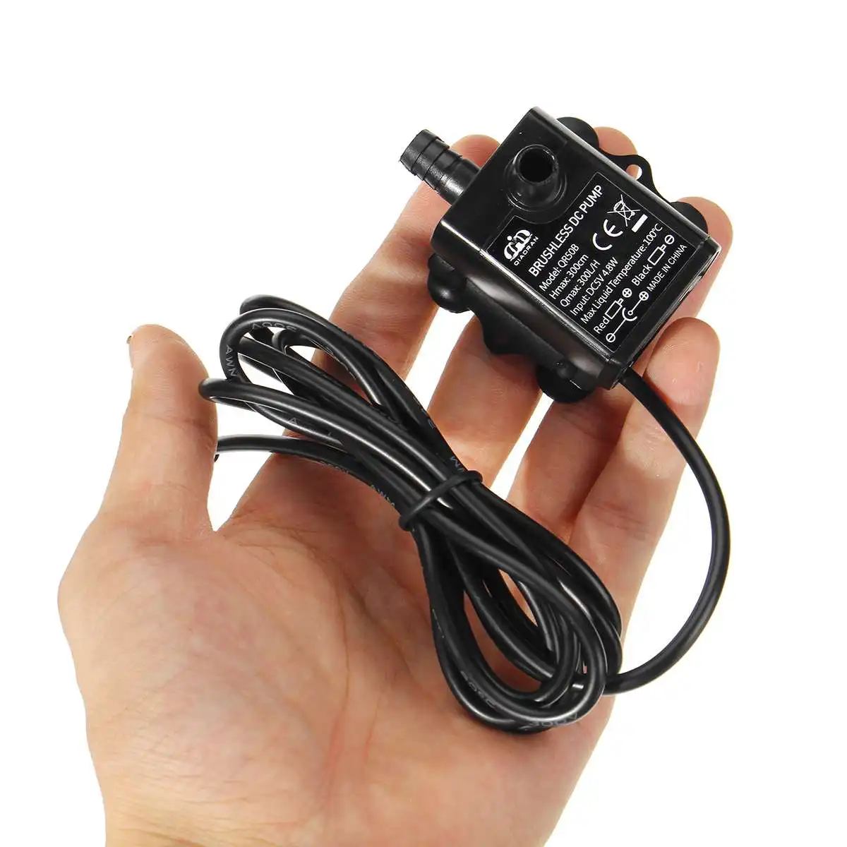 Погружной водяной насос USB 300л/ч 5 в пост. Тока 4 8 Вт аквариумный бак фонтанный пруд