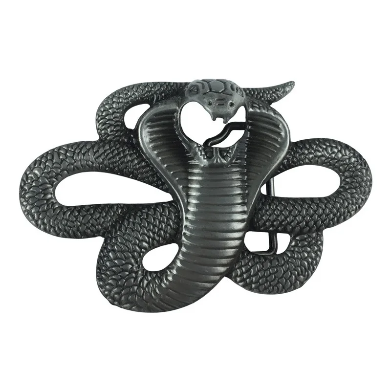 Пряжка для ремня в виде кобры стиле панк металлический аксессуар джинсов ремень