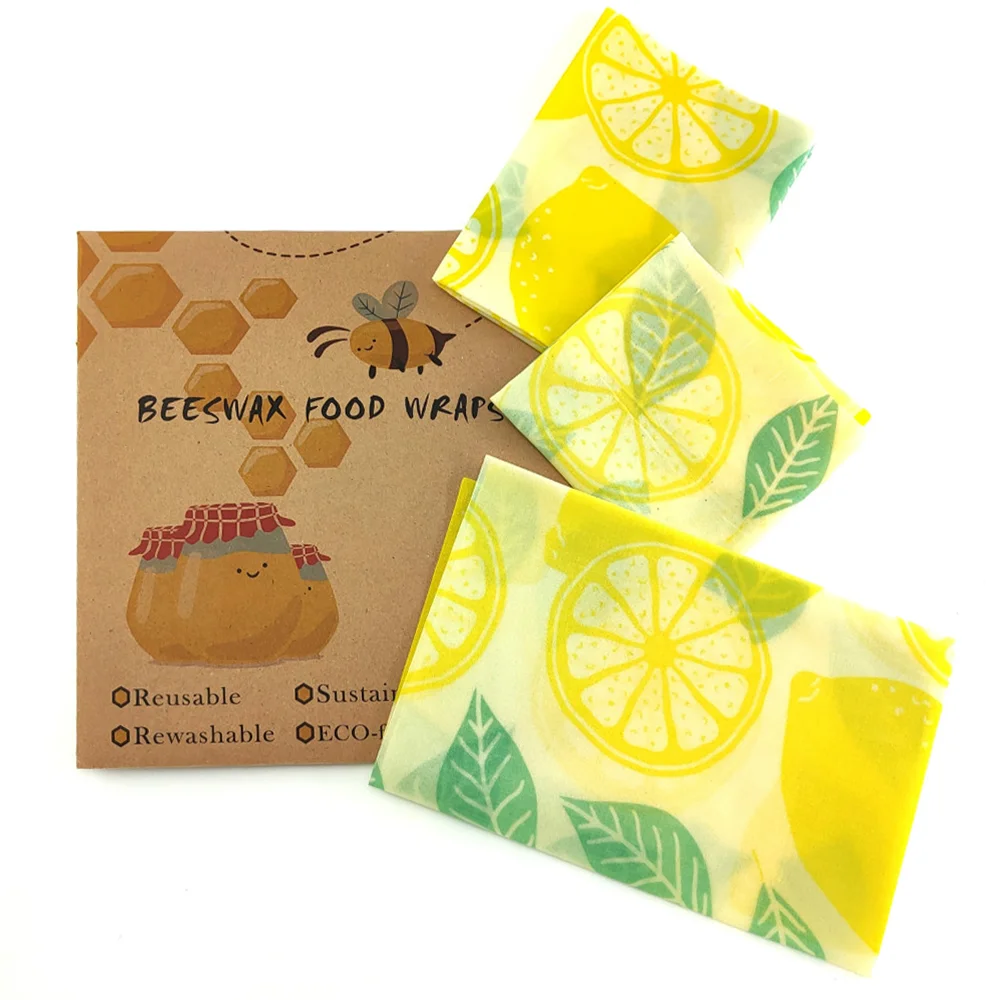 

Reusable Beeswax Wrap Seal Food Fresh Keeping Wrap Lid Cover Stretch Vacuum Food Wrap Beeswax Cloth Sealer Washable Plastic Wrap