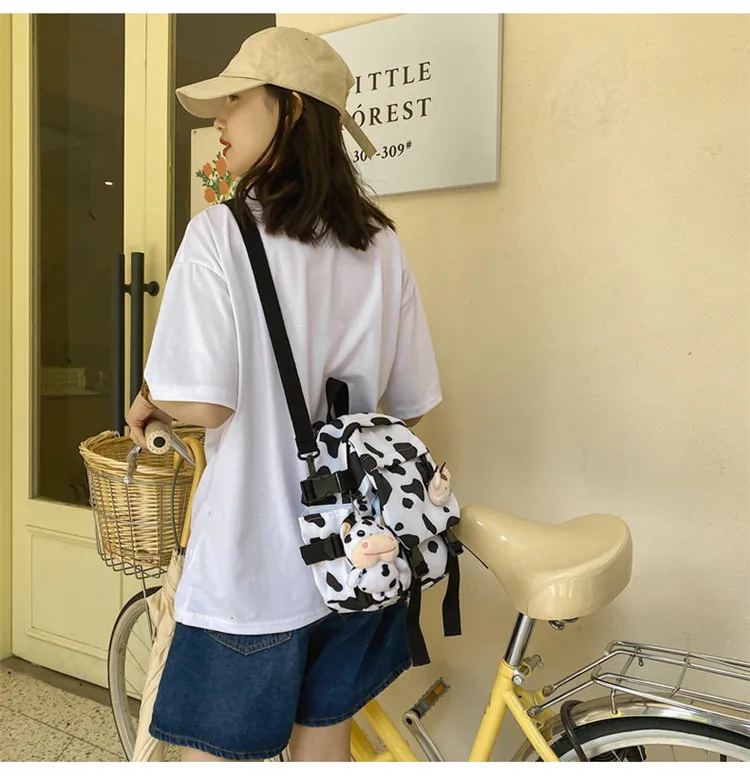 

J3291 -New leisure multi-function backpack trend solid color large capacity Backpack