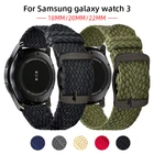 Дышащий нейлоновый тканый ремешок для Samsung Galaxy Watch 4, классический ремешок 46 мм42 мм Active2 40 мм 44 мм Amazfit, ремешок для часов 20 мм 22 мм