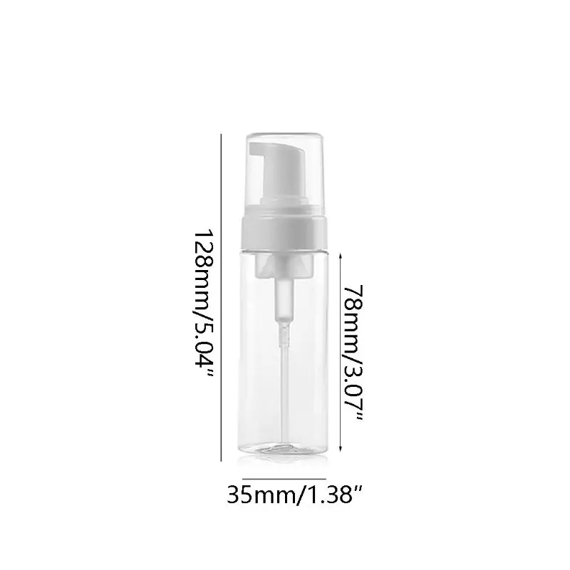 18 Pack 50 M L Foam Dispenser Bottle Plastic BPA Free Refillable Mini Foaming Soap Dispenser Pump Bottles -for Travel images - 6