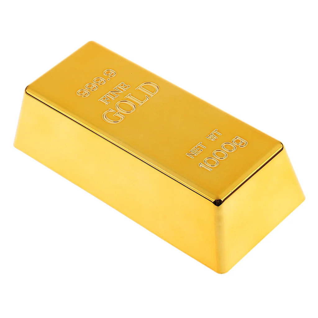 

Novelty Fake Gold Bar Door Stop Door Opener Catcher Wedge Paperweight