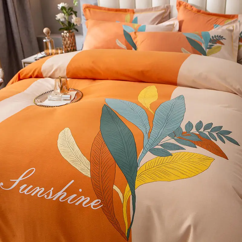 Семейный комплект постельного белья из хлопка постельное белье с изображением