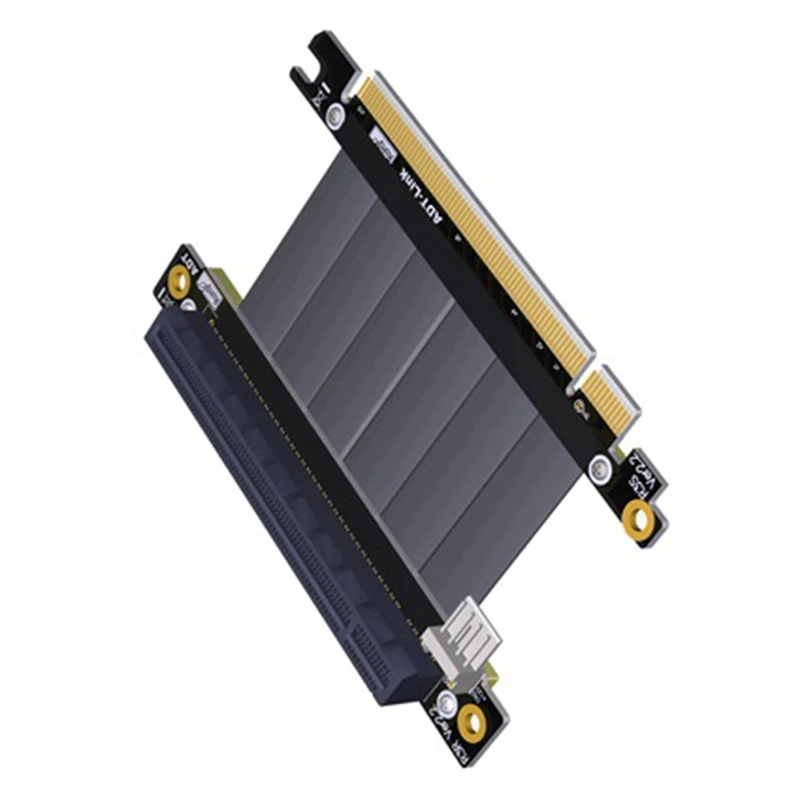 

R33SR-PW PCIE X16 to PCIE X16 Extension Cable 270°Inverted Riser Cable 128G/Bps for RTX3060 ETH BTC Miner