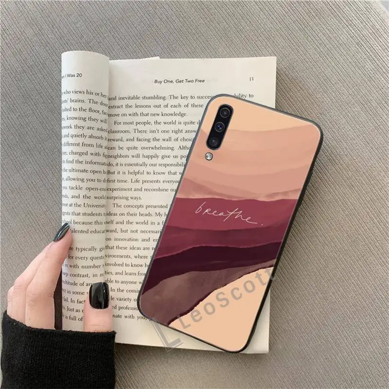 

Art blooming pattern abstract Phone Case For Samsung A20 A30 30s A40 A7 2018 J2 J7 prime J4 Plus S5 Note 9 10 Plus