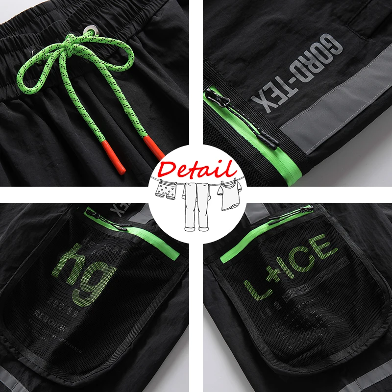 Брюки-карго мужские со множеством карманов повседневные свободные штаны в стиле