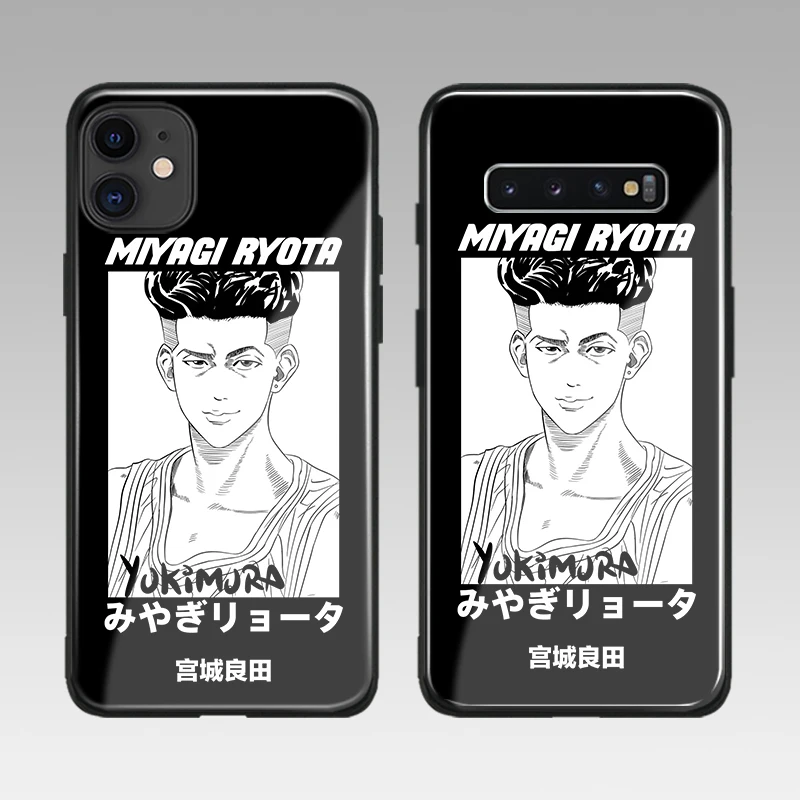 Стеклянный чехол Ryota Miyagi Slam Dunk для iPhone 6s 7 8 x xr xs 11 pro max Samsung S note 9 10 20 Plus | Мобильные
