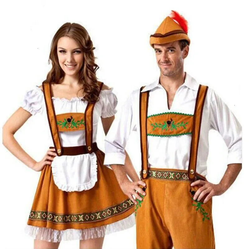 

Мужские немецкие костюмы на Октоберфест, фантазия, женское баварское пиво, платье для взрослых, парные праздничные костюмы горничной, больш...