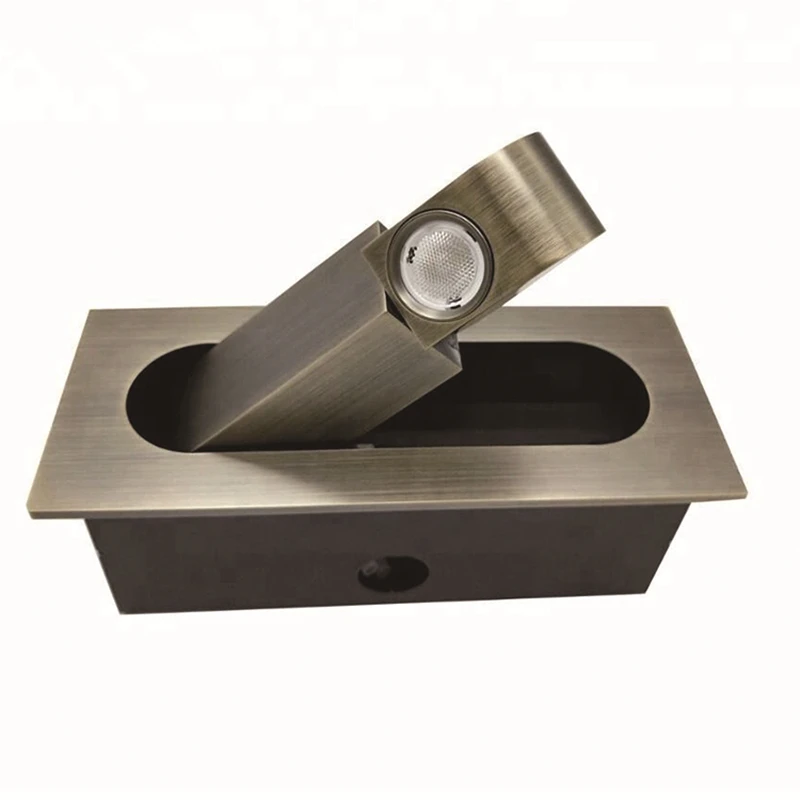 Topoch настенный светильник бронза флеш Выдвижной светодиодный 3 Вт черный хром