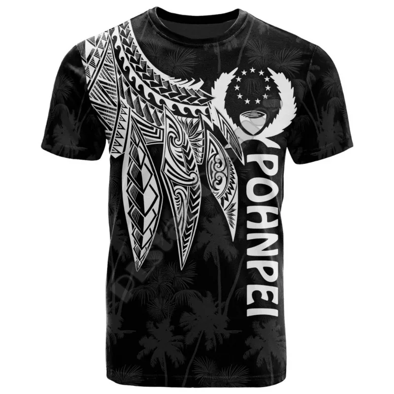 

2012 hot new men and women short-sleeved T-shirt tribal island retro tattoo Polynesian culture summer comfortable T-shirt