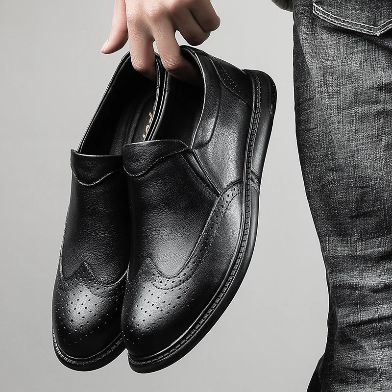 

zapatos sapato sapatos black informales fashion shoes mens new cuero casuales male sale para leisure for de hombre leather hot