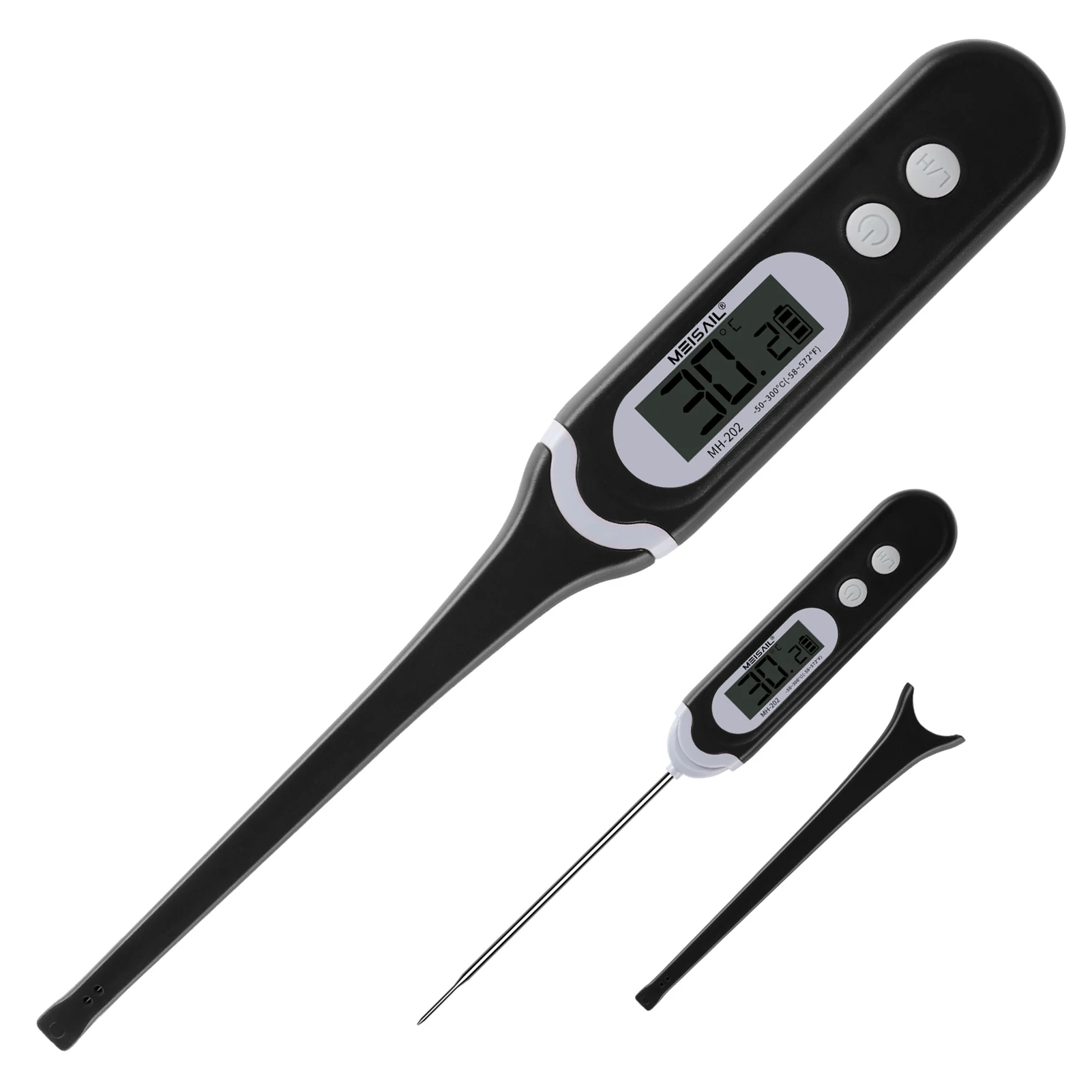 

MeiSail Instant Read Food Thermometer Digital Meat Thermometers with Waterproof Probe ℃/ ℉ Switchable Data Lock Function