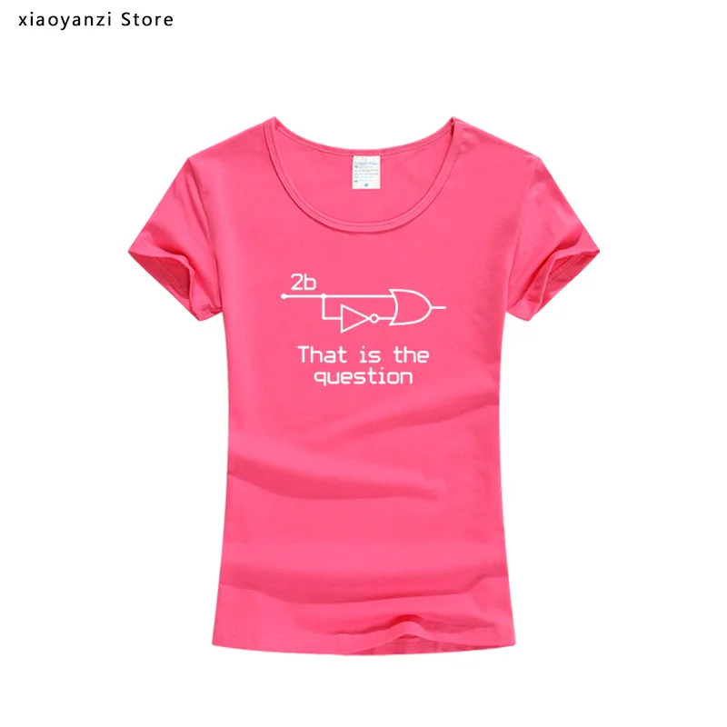 Летняя женская хлопковая футболка с коротким рукавом забавная чтобы быть или не