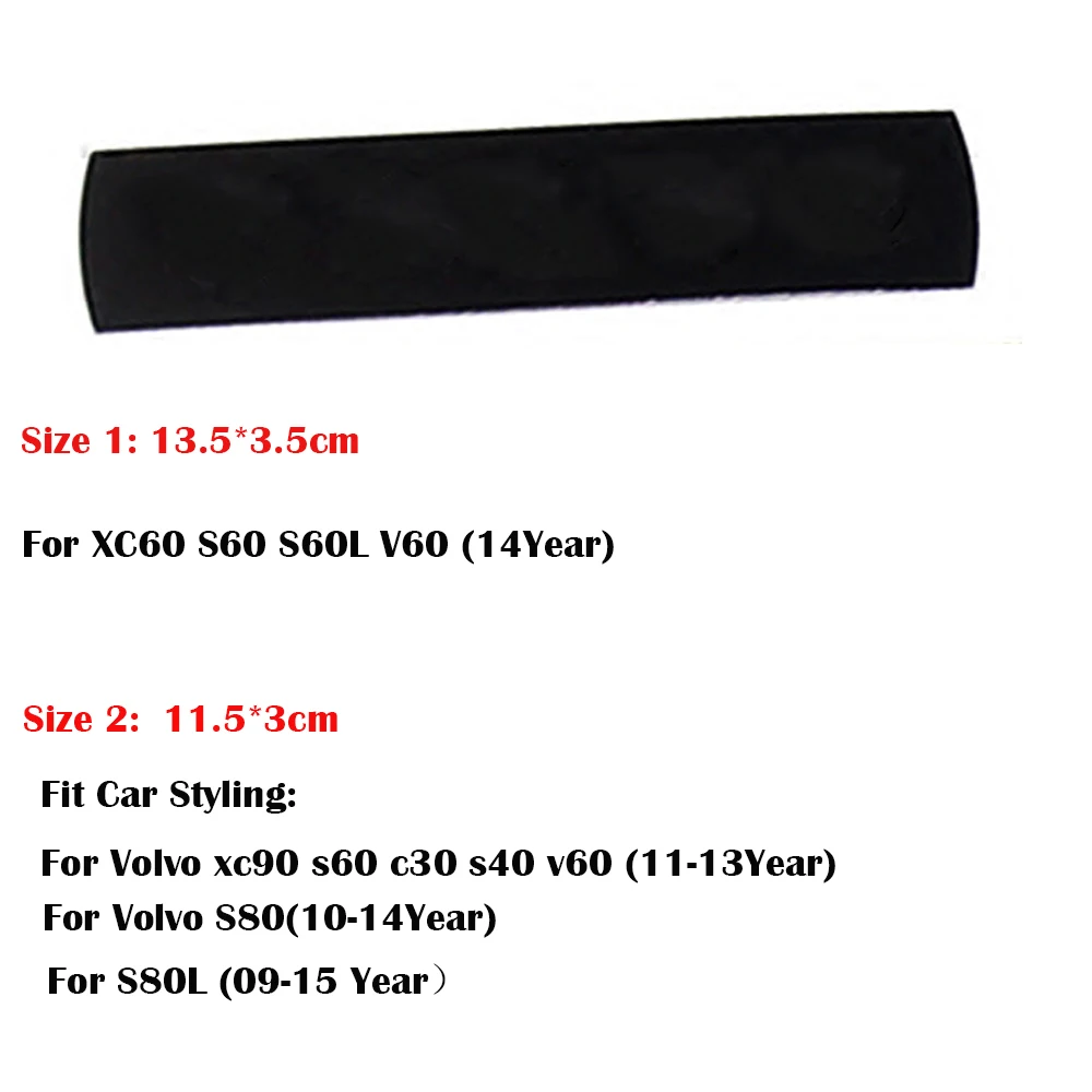 Черный Автомобильный значок наклейка на переднюю решетку бампера для решетки Volvo