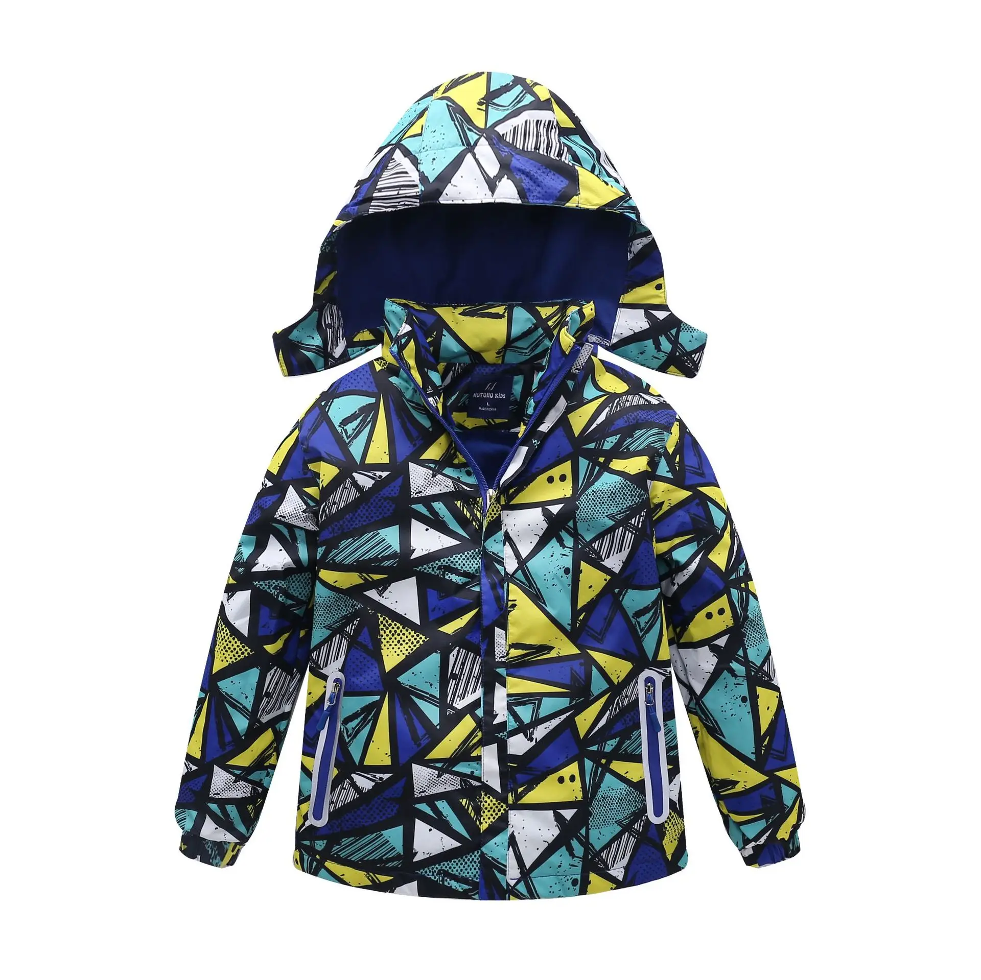 Waterproof Child Coat Baby Boys Girls Jackets Warm Children Outerwear Clothing Detachable Cap Polar Fleece For 3-16 Years Old