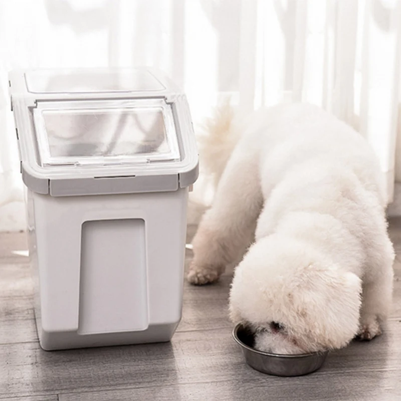 

Pet Dog Feeder Storage Food Container Mildew Large Capacity Storage Anti-Oxidation Dog Bowl Fresh Box Food Container Dog Bucket