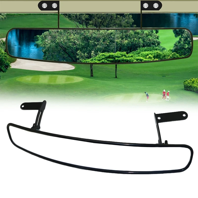 

16.5 Inch Universal Wide Rear View Convex Golf Cart Mirror for EZ Go, Club Car, Yamaha,180 Degree Extra Wide Panoramic