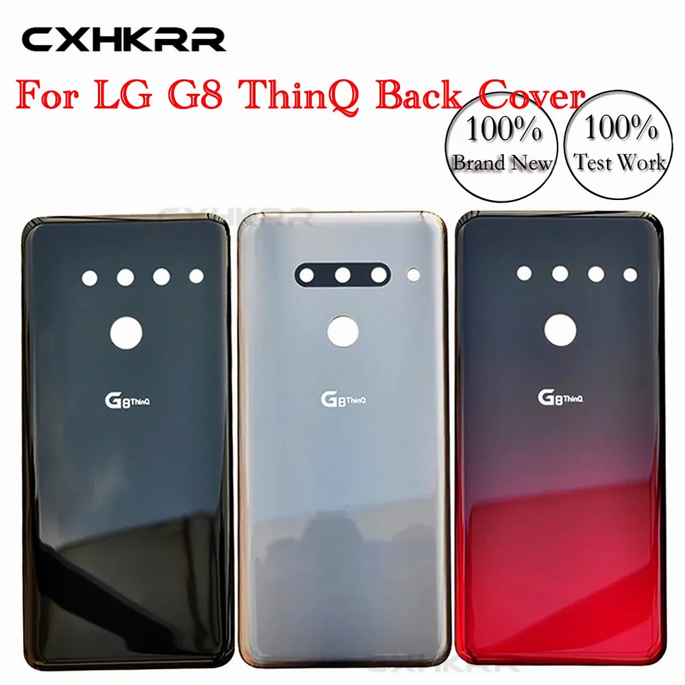 Стекло Батарея крышка для LG G8ThinQ сзади Корпус задний Чехол с клей Запасная часть |