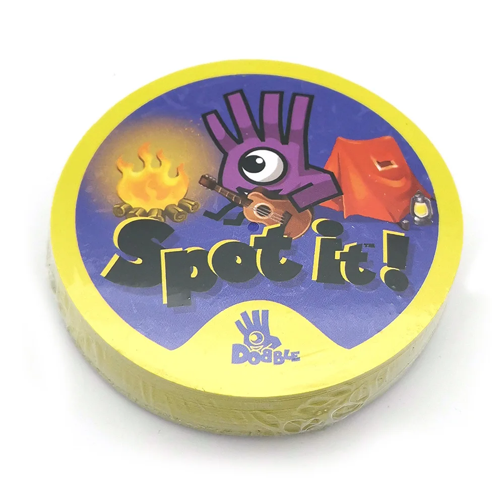 Определить его Новый Кемпинг настольные игры мини 70 мм Забавный Dobble для детей