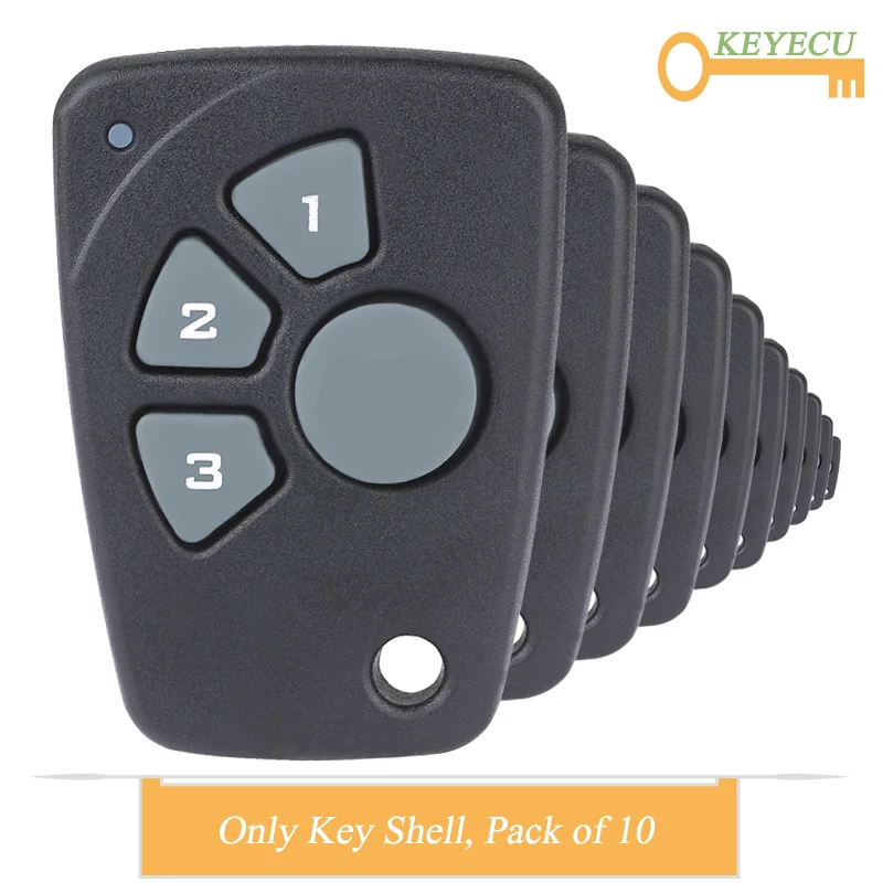 KEYECU 10 шт. Сменный Чехол для ключа автомобиля с дистанционным управлением Chevrolet Cruze