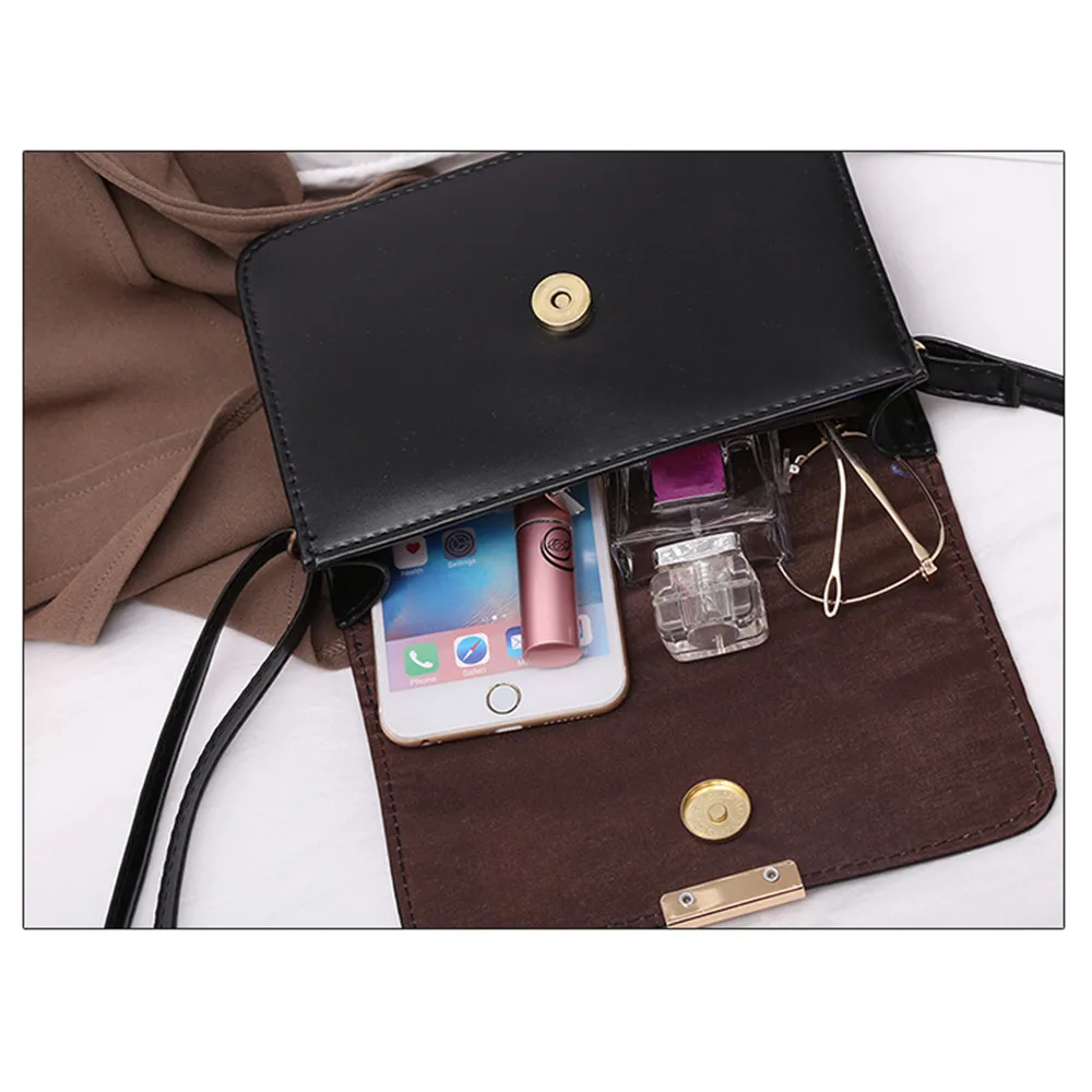 

Women's Fashion Leather Simple Solid Handbag Small Shoulder Bags Crossbody Bags For Girls Messenger Bags #Zer