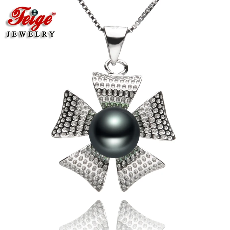 Трендовая цепочка из настоящего серебра 925 пробы с пресноводным