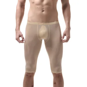 Image for Men Pajamas Ice Silk Sheer Transparent Sexy Short  