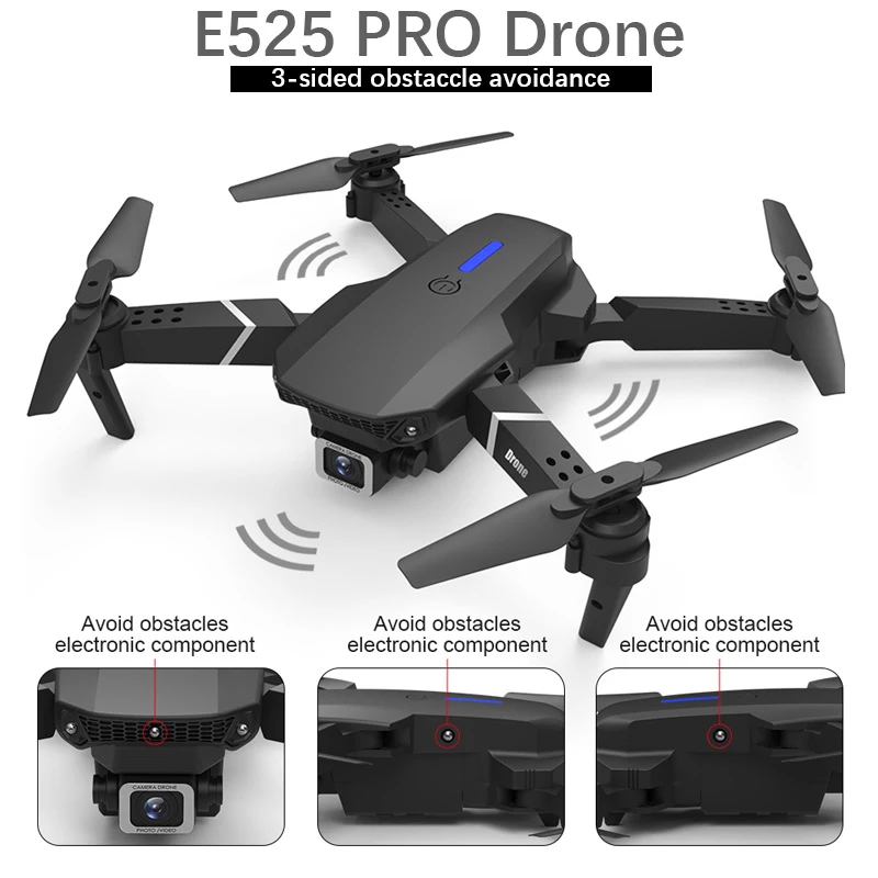 Квадрокоптер E525 PRO складной 4K 1080P Wi-Fi | Игрушки и хобби