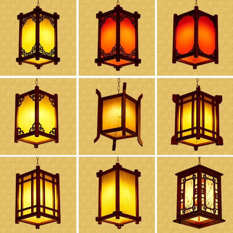 В китайском античном стиле твердая древесина GD чайный ресторан проход реклама