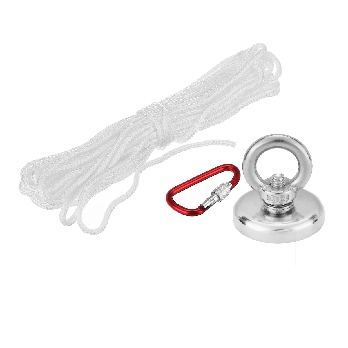 

Strong Magnet 80-200KG Powerful Round Neodymium Hook Salvage Recovery Magnet Fishing Hunting Equipment With 10M Rope