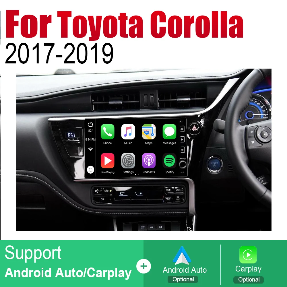 Для Toyota Corolla 2017 2018 2019 Автомобильный плеер DVD GPS навигация автомобильная Android