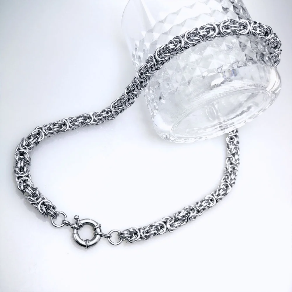 

316L stainless steel Men women 50-90cm Length necklace Curb manual Chain