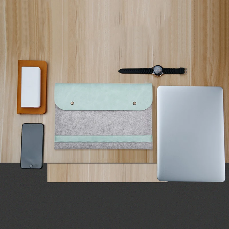 Felt Women's Men's Ipad Notebook Briefcases Bags Business Office Necessary Laptop Protection Document Pouch Travel Accessories