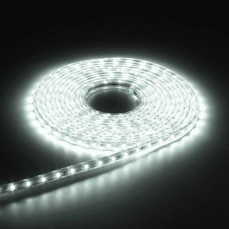Водонепроницаемый IP67 SMD 3528 Светодиодный ленточный веревочный светильник, для рождественской вечеринки, для улицы, AC 220 В, гибкий ленточный светильник для внутреннего и наружного украшения