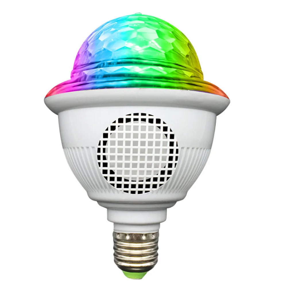 

Хрустальный волшебный диско-шар Bluetooth ампула RGB Светодиодная лампа проектор умное украшение Bombilla Lampara Lampada Inteligente светильник