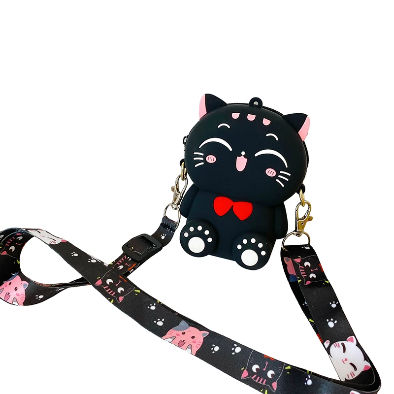 Children Cute  Cartoon Cat Cross-body Handbag Fashion Girls Messenger Bag New Arrival images - 6