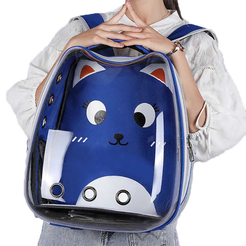 Панорамный прозрачный рюкзак для кошек воздухопроницаемая портативная уличная