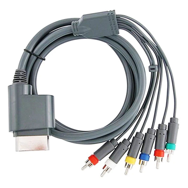 1 шт. компонентный AV-кабель HDTV для XBOX 360 (серый) все AV-разъемы компонентов Y/Pr/Pb