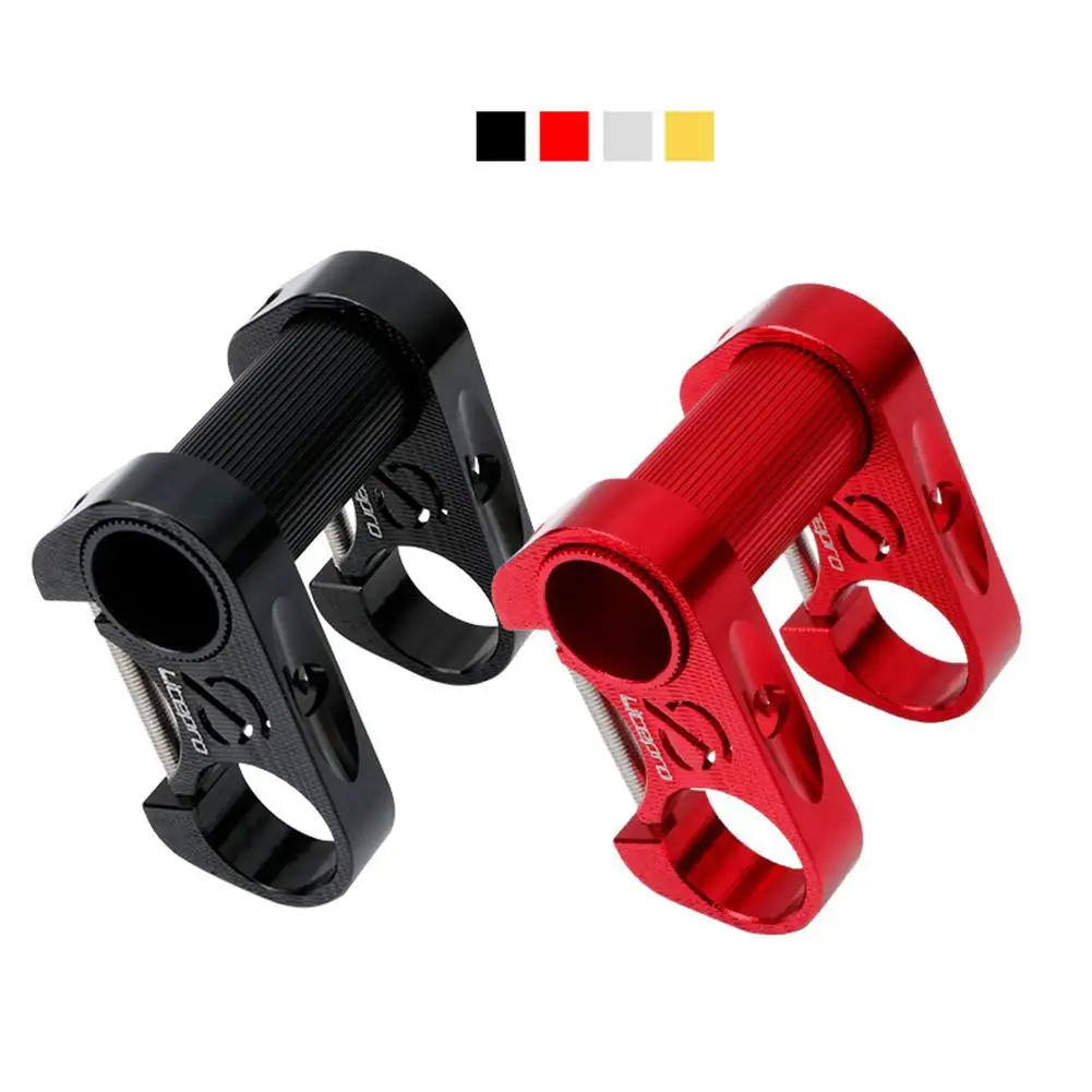 

Folding Bicycle Adjustable Double Stem Riser 25.4mm Ultra-light Aluminum Alloy CNC Bmx Bike Accessories Handlebar Stem Extender