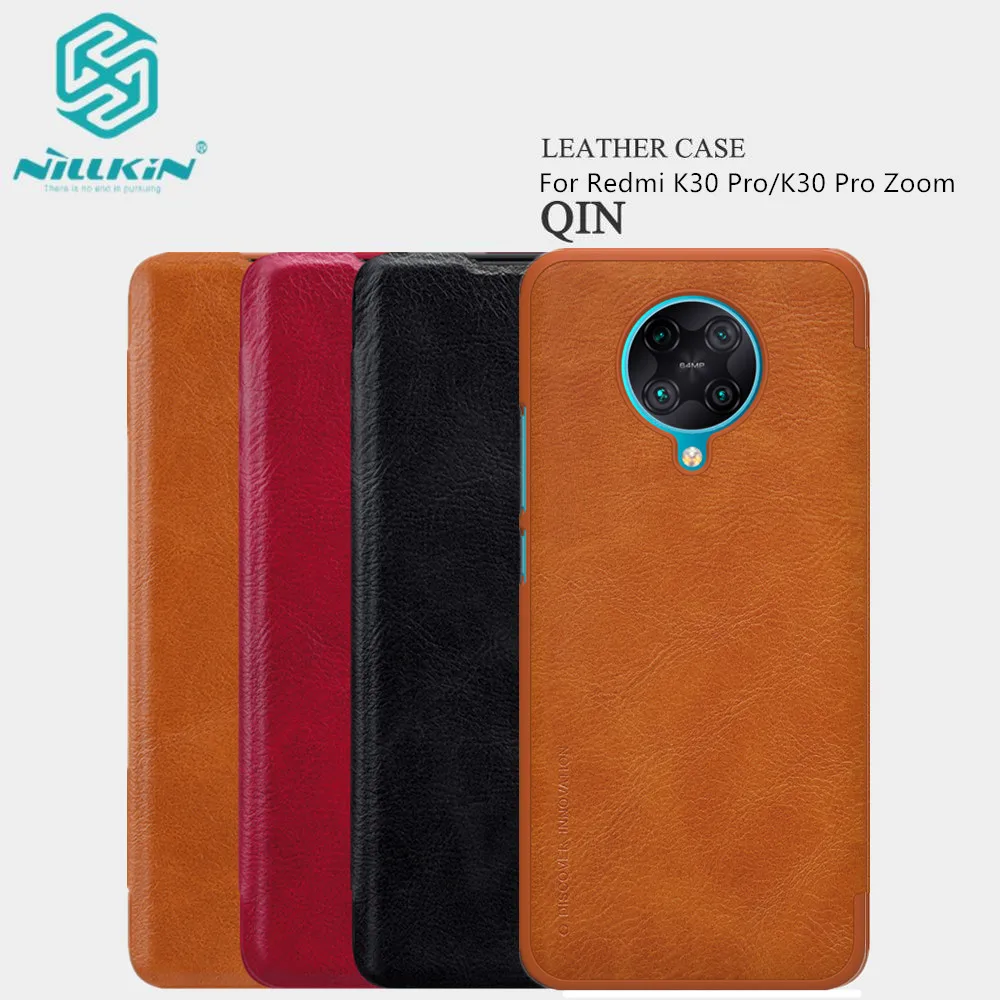 Чехол Nillkin Qin для Xiaomi Redmi K30 Pro винтажный флип-чехол из натуральной кожи с