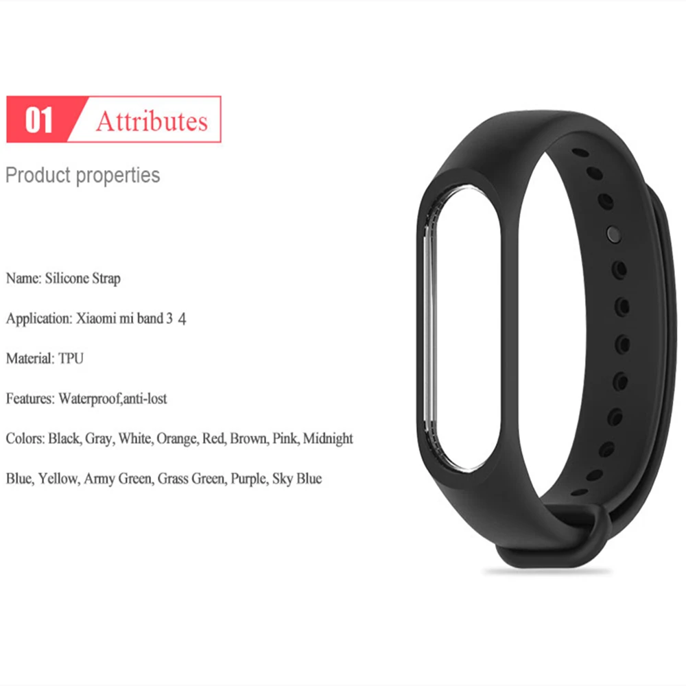 Mi Джобс mi Band 3 ремешок силиконовый браслет mi band 3 ремешок умный mi band3 ремешок для Xiaomi mi Band 3